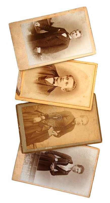 Vintage family archive photographs and genealogy documents — professional research services